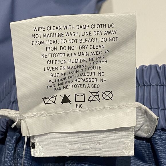 Vtg Columbia Waterproof Rain Pants Shell PVC Nylon Blue Sealed Seam Womens XL - Picture 9 of 12